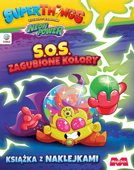 Książka z naklejkami SuperThings Neon Power